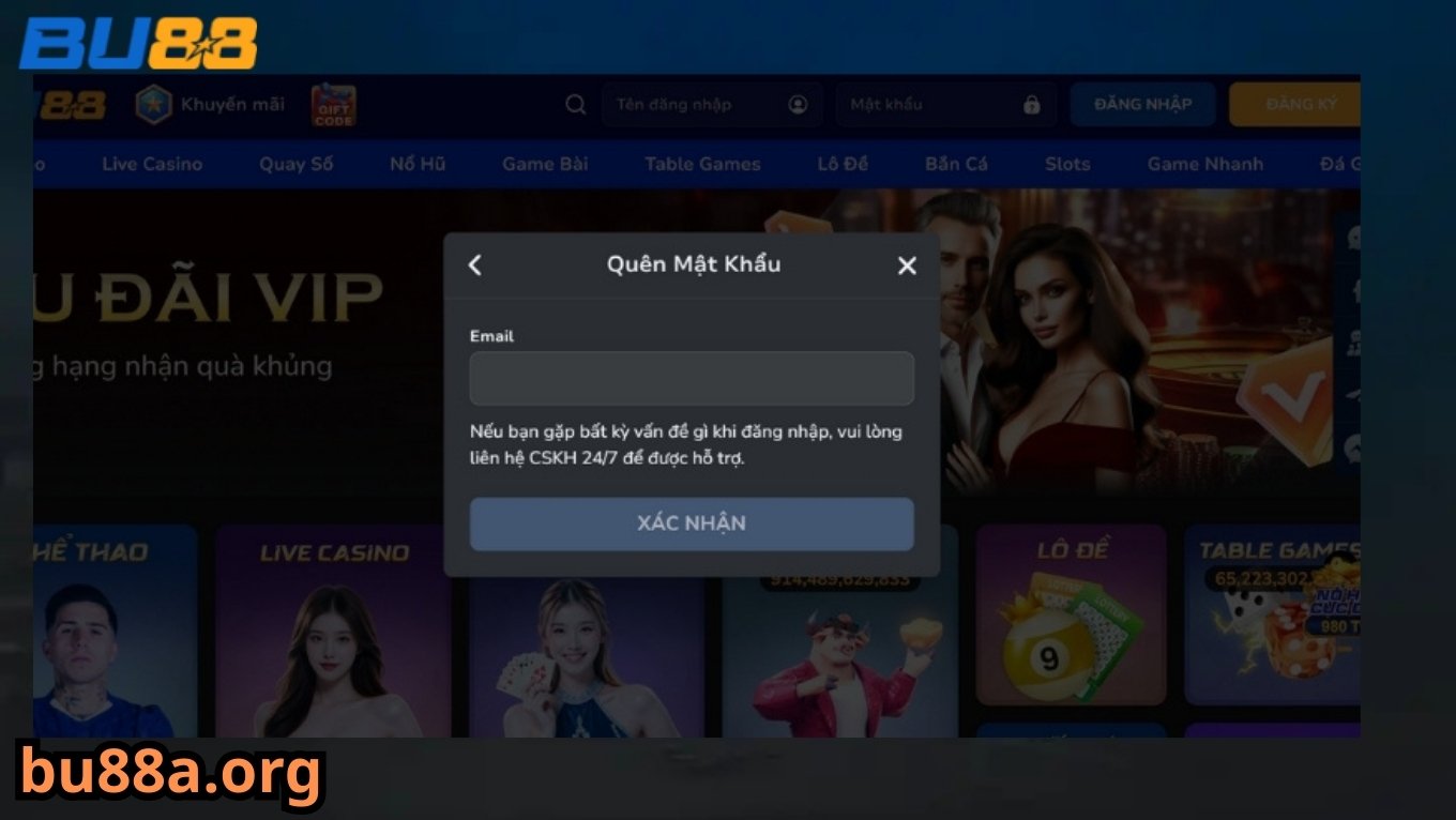 Lưu ú khi đăng nhập BU88