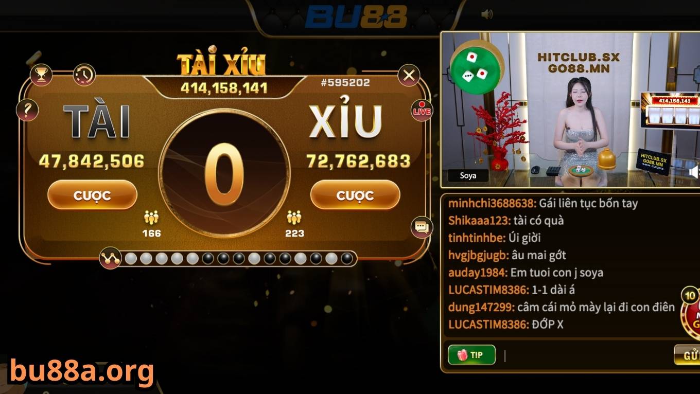 Tài xỉu là trò chơi hấp dẫn bậc nhất Live Casino BU88
