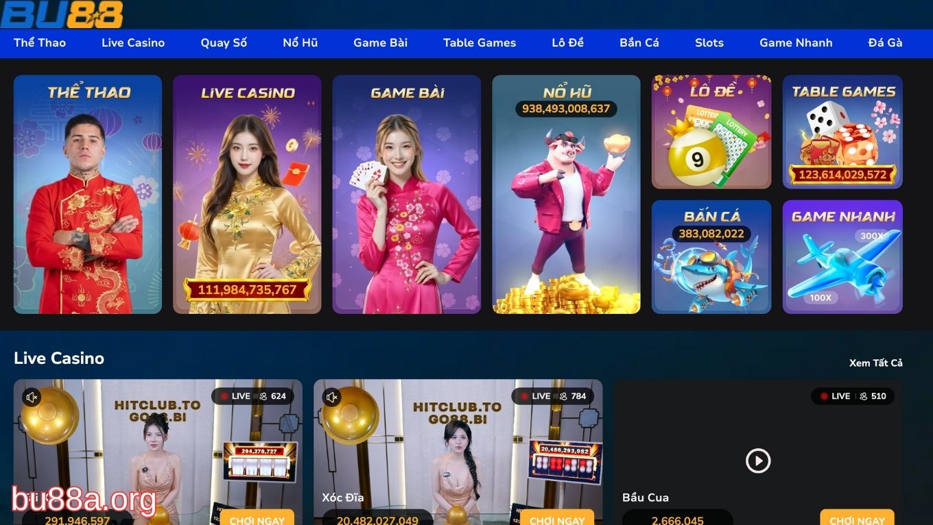 Thế giới cá cược đặc sắc tại BU88